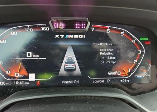 Blue 2021 BMW X7 M50i