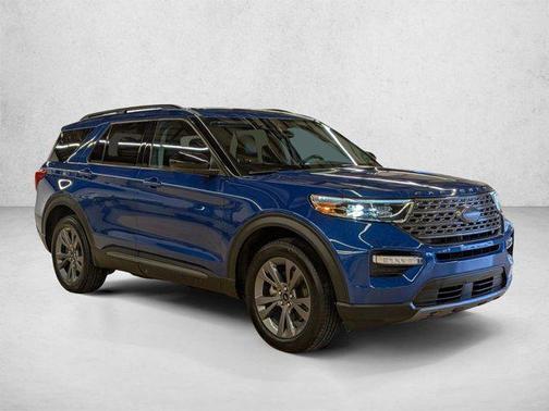 Atlas Blue Metallic 2023 Ford Explorer XLT