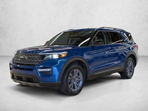 Atlas Blue Metallic 2023 Ford Explorer XLT