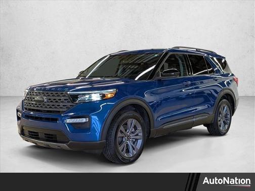 Atlas Blue Metallic 2023 Ford Explorer XLT
