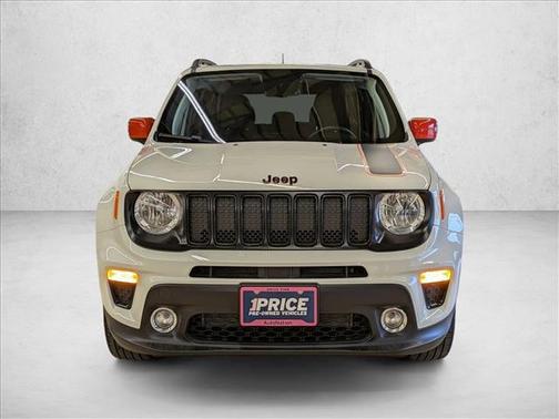Alpine White Clearcoat 2020 Jeep Renegade Orange Edition 4x4