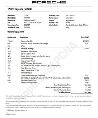 2023 Porsche Cayenne 