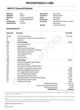 2024 Porsche 911 Carrera 4S