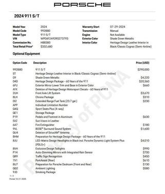 2024 Porsche 911 S/T