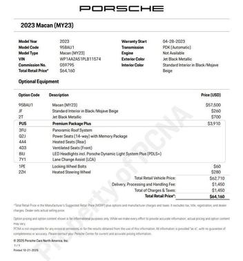 2023 Porsche Macan 