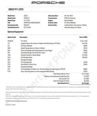 2022 Porsche 911 GT3