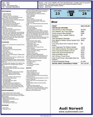 2022 Audi Q5 45 S line quattro Premium