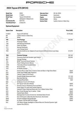 2024 Porsche Taycan GTS