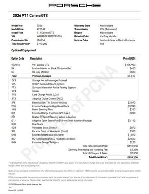 2026 Porsche 911 Carrera GTS