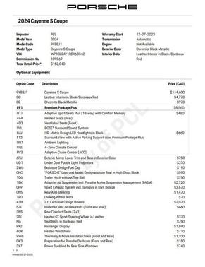 2024 Porsche Cayenne S Coupe AWD