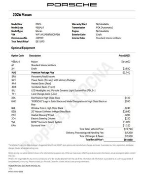 2026 Porsche Macan Base