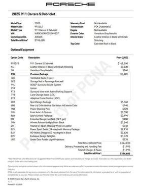 2025 Porsche 911 Carrera S