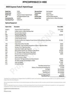 2025 Porsche Cayenne Turbo