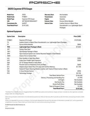 2025 Porsche Cayenne GTS