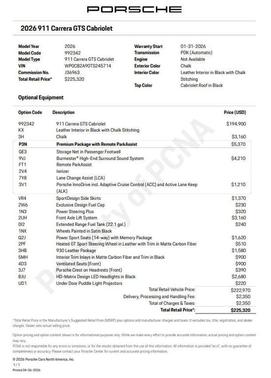 2026 Porsche 911 Carrera GTS