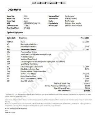 2026 Porsche Macan Base