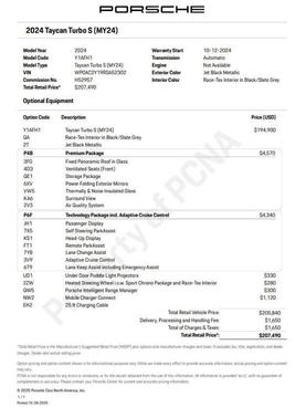 2024 Porsche Taycan Turbo S