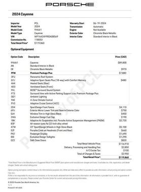 2024 Porsche Cayenne Base
