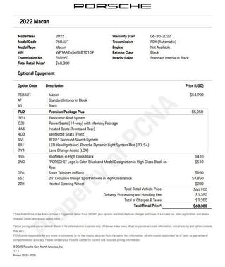 2022 Porsche Macan Base