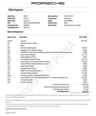 2024 Porsche Cayenne Base