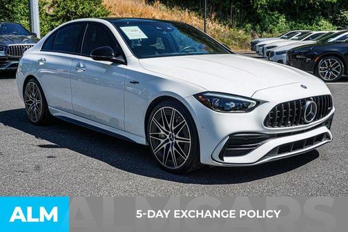 Polar White 2024 Mercedes-Benz AMG C 43 Base 4MATIC