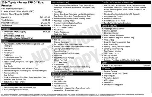 Classic Silver Metallic 2024 Toyota 4Runner TRD Off Road