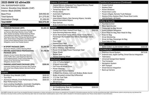 2025 BMW X3 30 xDrive