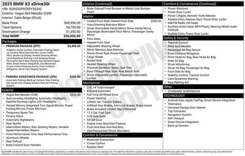 2025 BMW X3 30 xDrive