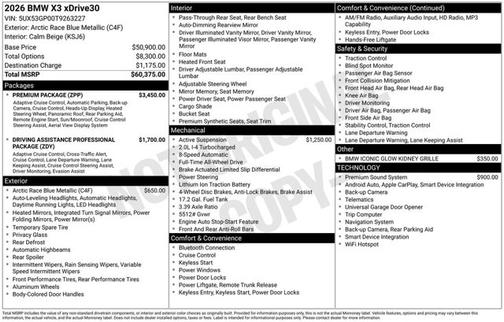 2026 BMW X3 30 xDrive