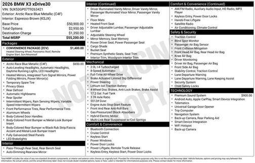 2026 BMW X3 30 xDrive