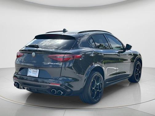 Vulcano Black Metallic 2023 Alfa Romeo Stelvio Quadrifoglio