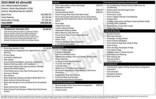 Storm Bay Metallic 2025 BMW X2 xDrive28i