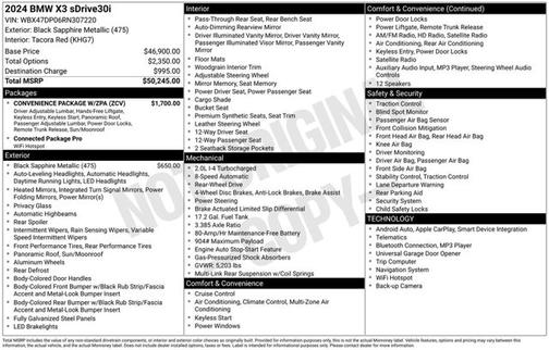 2024 BMW X3 sDrive30i