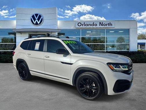 Opal White 2023 Volkswagen Atlas 3.6L SEL