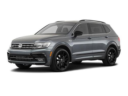 Platinum Gray Metallic 2021 Volkswagen Tiguan 2.0T SE R-Line Black