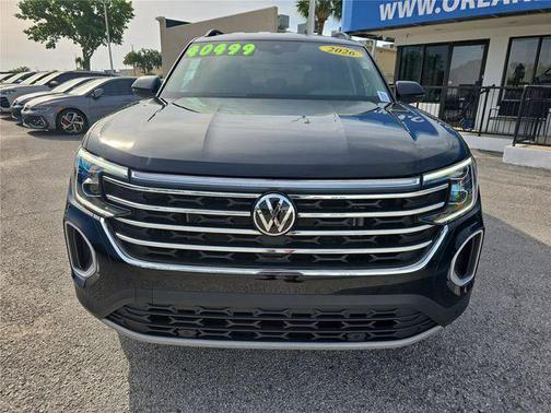 deep black pearl 2026 Volkswagen Atlas 2.0T SE w/Technology
