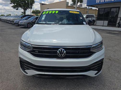 Opal White Pearl 2024 Volkswagen Tiguan 2.0T SE R-Line Black