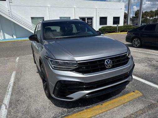 Silver Metallic 2024 Volkswagen Tiguan 2.0T SE R-Line Black