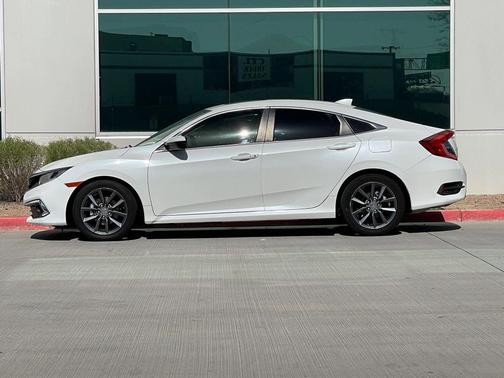 Platinum White Pearl 2019 Honda Civic EX