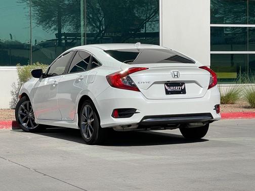 Platinum White Pearl 2019 Honda Civic EX