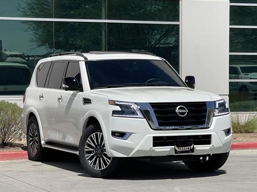 Aspen White TriCoat Pearl 2022 Nissan Armada SL 2WD