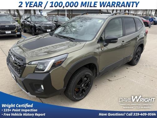 Green 2025 Subaru Forester WILDERNESS