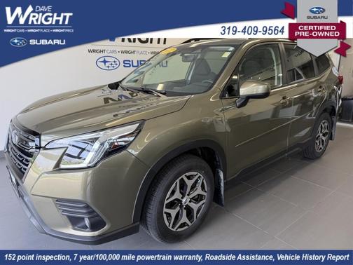Green 2022 Subaru Forester Premium