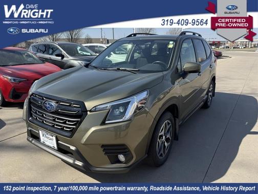 Green 2022 Subaru Forester Premium