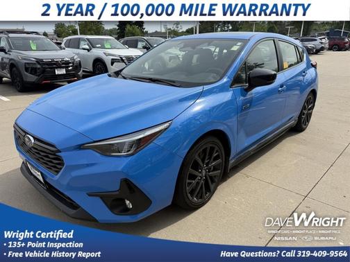 Blue 2024 Subaru Impreza RS