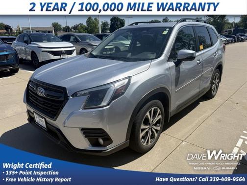Silver 2023 Subaru Forester Limited