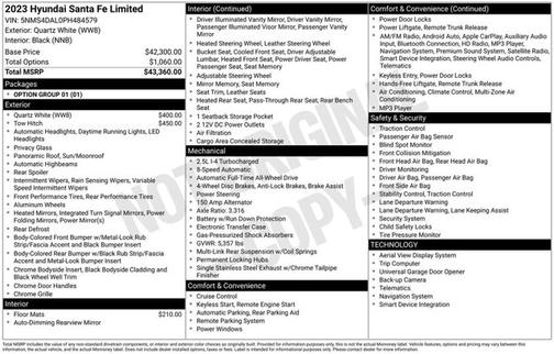 2023 Hyundai SANTA FE Limited