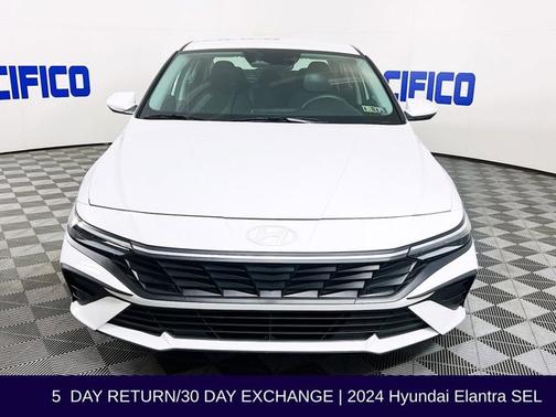 White 2024 Hyundai ELANTRA SEL