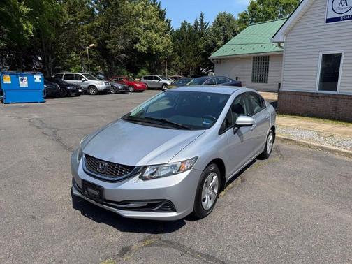 Alabaster Silver Metallic 2014 Honda Civic LX