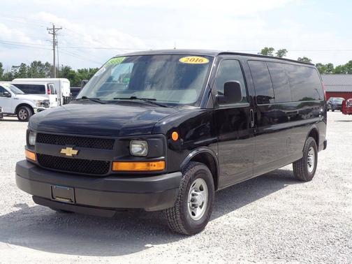 Black 2016 Chevrolet Express 3500 LS